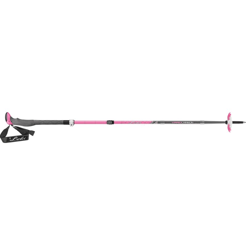 Skitour Snowshoe staver Leki Tour Stick Vario Carbon Lady, 100-120cm Skitour Snowshoe staver Leki Tour Stick Vario Carbon Lady, 100-120cm